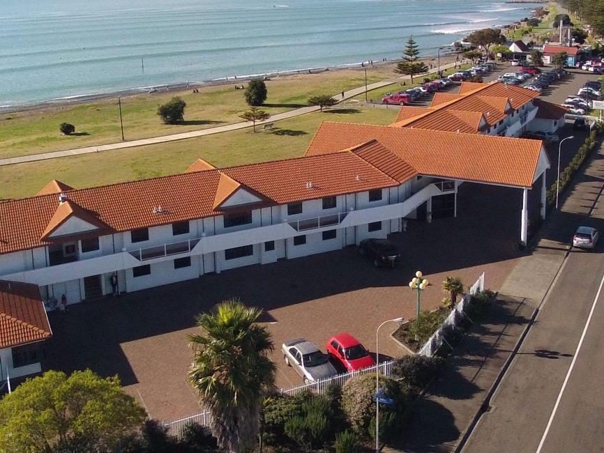 Harbour View Motel On Ahuriri Beach In Napier Nz With Sea View Suites Bagian luar foto